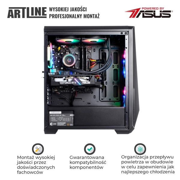 Komputer gamingowy ARTLINE Gaming X77 i7 11700F RTX 4070 12GB W11642 cena - zdjęcie 5