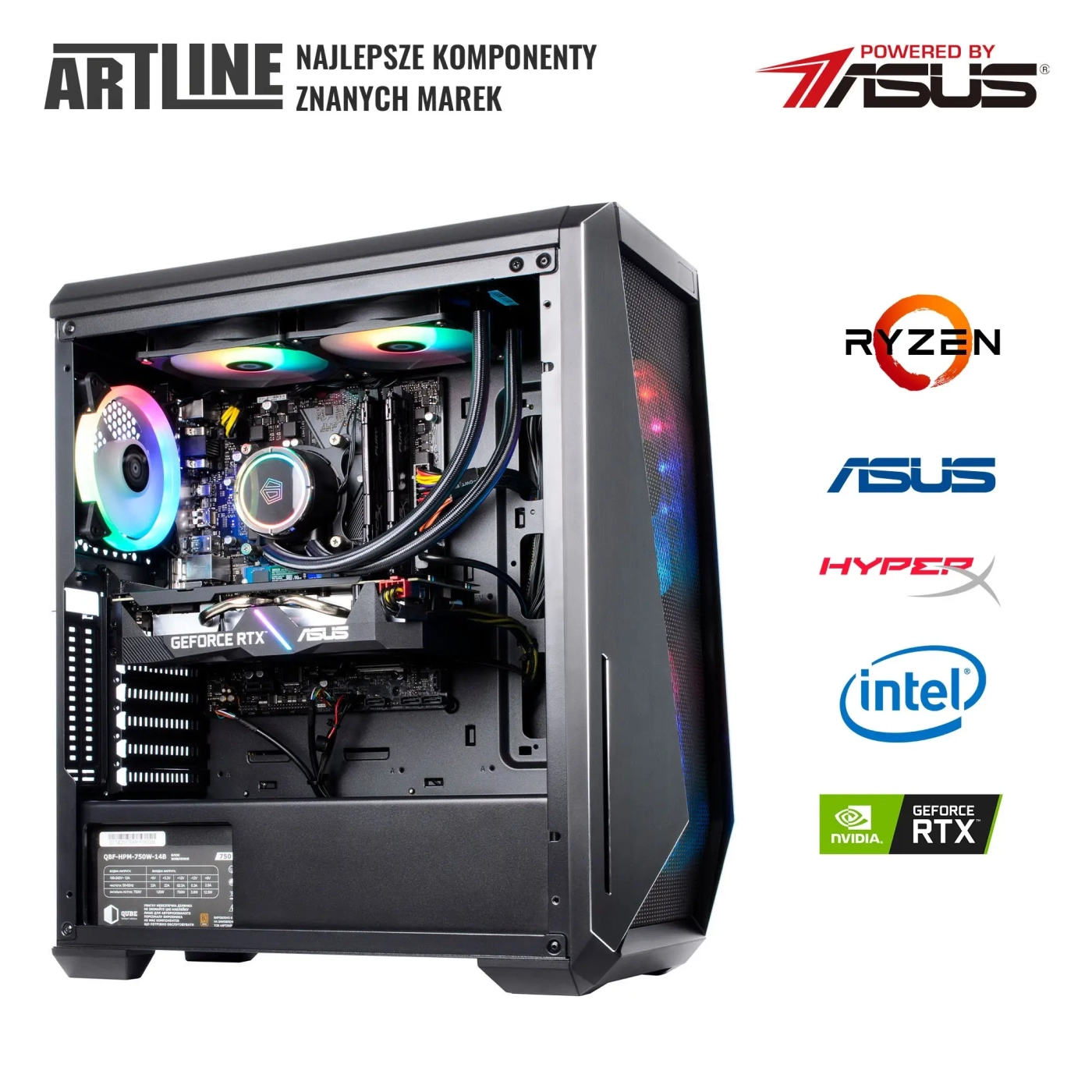 Komputer gamingowy ARTLINE Gaming X77 i7 11700F RTX 4070 12GB W132102 cena - zdjęcie 8