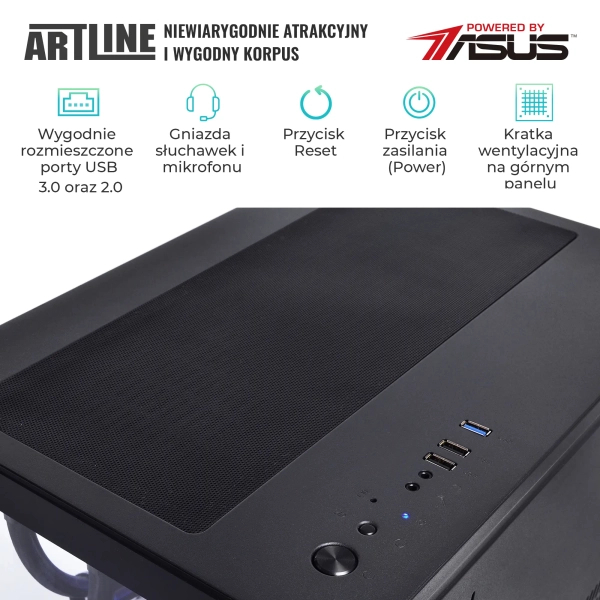 Komputer gamingowy ARTLINE Overlord X95 i7 11700KF RTX 4070 12GB OV32510 cena - zdjęcie 4