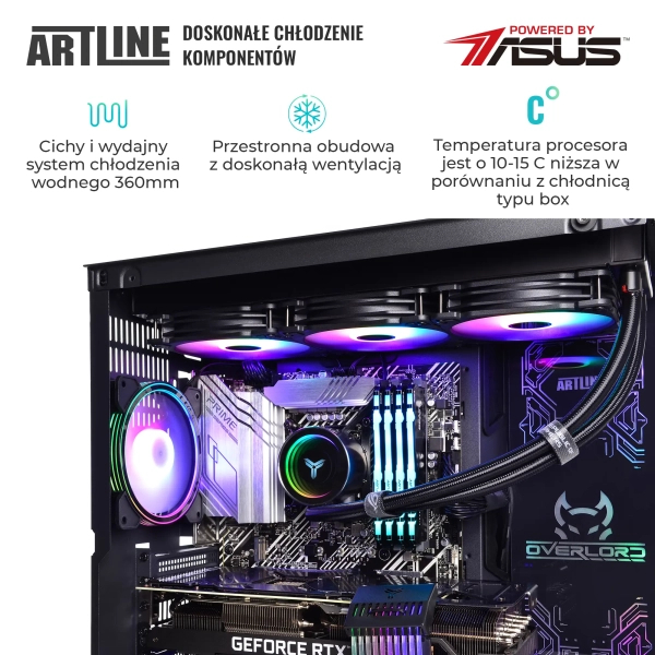 Komputer gamingowy ARTLINE Overlord X95 i7 11700KF RTX 4070 12GB OV641010Win cena - zdjęcie 3