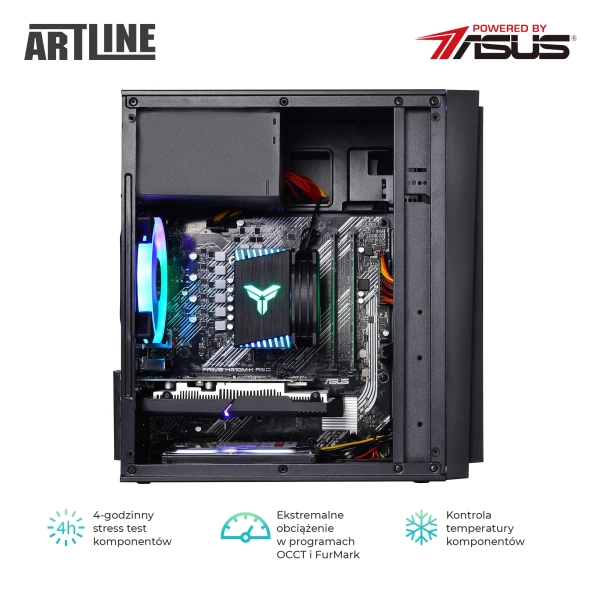 Komputer gamingowy ARTLINE Gaming X43 Ryzen 5 3600 RTX 3050 8GB CR1621Win cena - zdjęcie 5