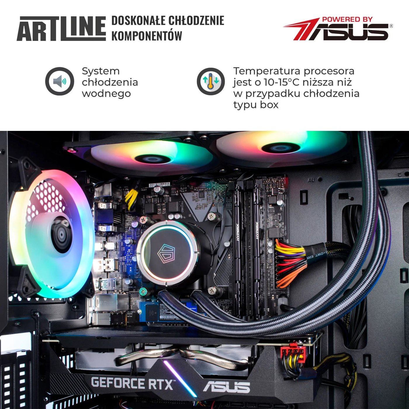 Komputer gamingowy ARTLINE Gaming X77 i7 12700F RTX 4070 12GB W13210 cena - zdjęcie 3