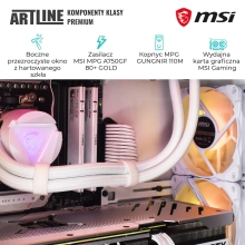 Komputer gamingowy ARTLINE Overlord FROSTBITE i7 12700F RTX 4070 Ti 12GB MG3210 cena - zdjęcie 7