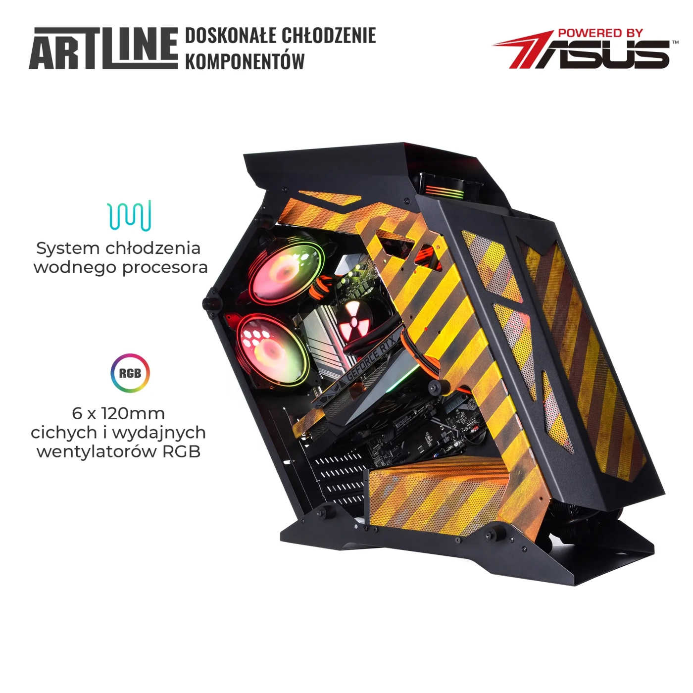 Komputer gamingowy ARTLINE Overlord ANOMALY i7 12700KF RTX 4070 12GB AN32102 cena - zdjęcie 5