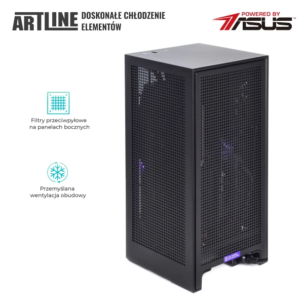Komputer gamingowy ARTLINE Overlord H1 i7 13700F RTX 3060 8GB H13210 cena - zdjęcie 5