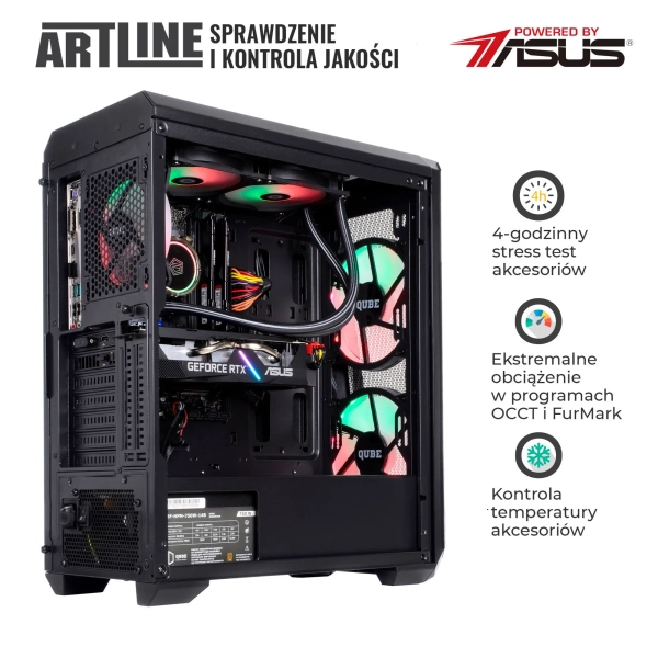 Komputer gamingowy ARTLINE Gaming X77 i7 13700F RTX 4070 12GB W132102 cena - zdjęcie 6