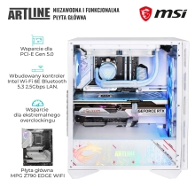Komputer gamingowy ARTLINE Overlord FROSTBITE i7 13700KF RTX 4070 Ti 12GB MG3210 cena - zdjęcie 2