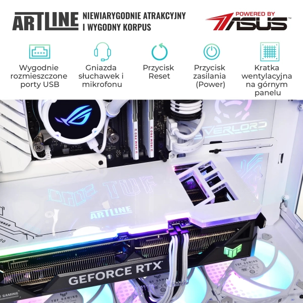 Komputer gamingowy ARTLINE Overlord GT502 i9 13900KF RTX 4080 16GB GT5W641010Win cena - zdjęcie 4