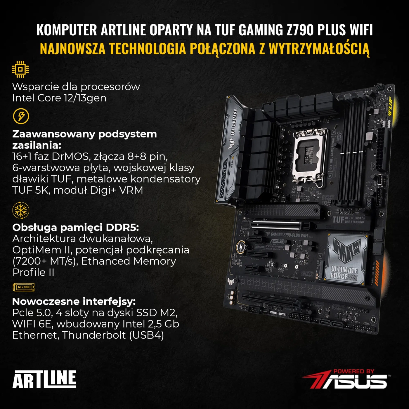 Komputer gamingowy ARTLINE Overlord GT502 i9 13900KF RTX 4090 24GB GT502641010Win cena - zdjęcie 2