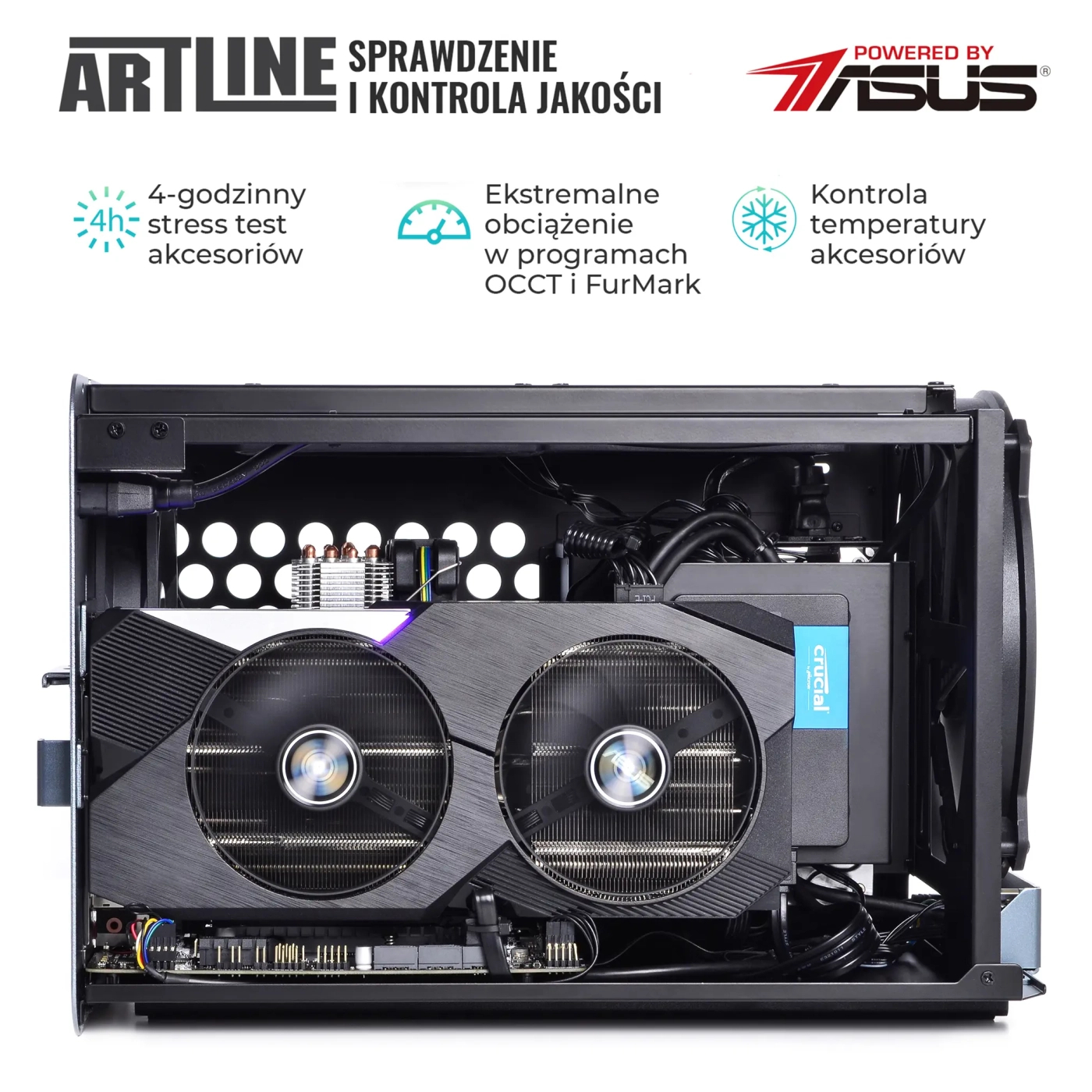 Komputer gamingowy ARTLINE Overlord V8 Ryzen 5 5600 RTX 3060 8GB V81610 cena - zdjęcie 7
