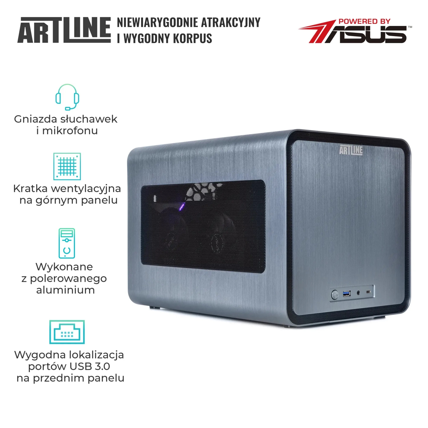 Komputer gamingowy ARTLINE Overlord V8 Ryzen 5 5600X RTX 3060 8GB V81610 cena - zdjęcie 1