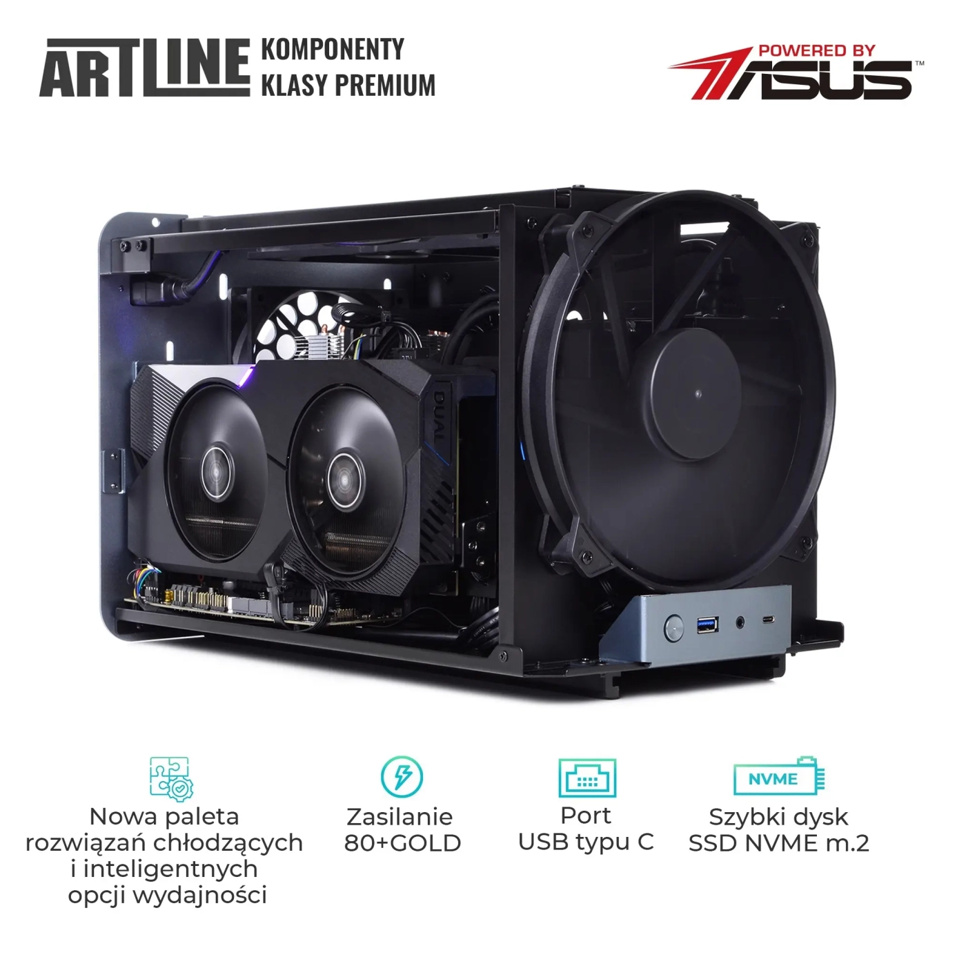 Komputer gamingowy ARTLINE Overlord V8 Ryzen 5 5600X RTX 3060 8GB V81610 cena - zdjęcie 2