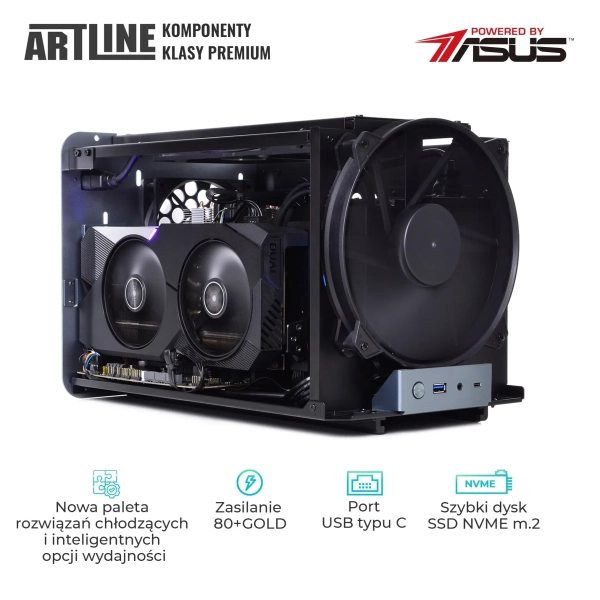 Komputer gamingowy ARTLINE Overlord V8 Ryzen 5 5600X RTX 3060 8GB V81610 cena - zdjęcie 2