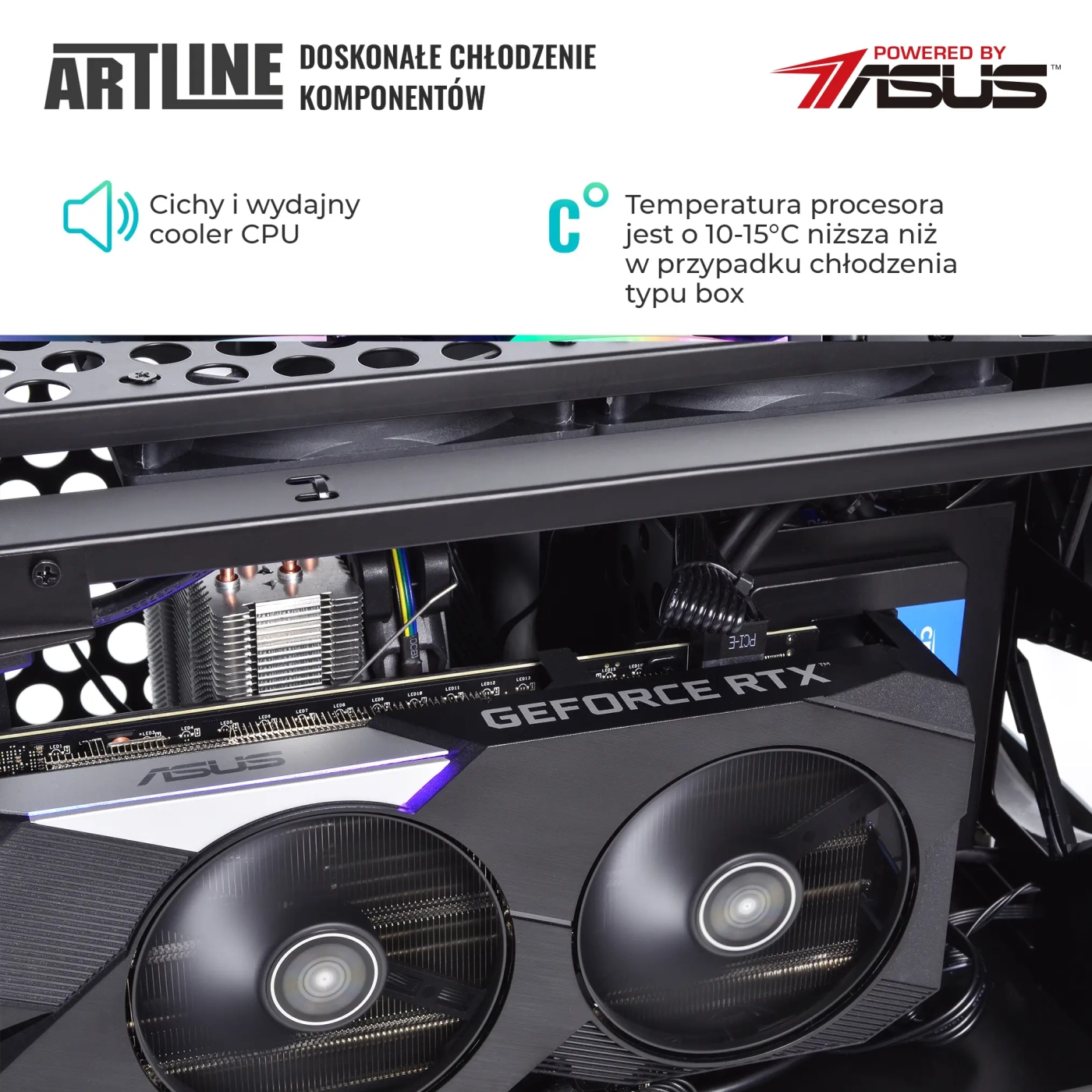 Komputer gamingowy ARTLINE Overlord V8 Ryzen 5 5600X RTX 3060 8GB V81610 cena - zdjęcie 3
