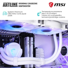 Komputer gamingowy ARTLINE Overlord FROSTBITE Ryzen 5 7600X RTX 4070 Ti 12GB MG3210 cena - zdjęcie 6