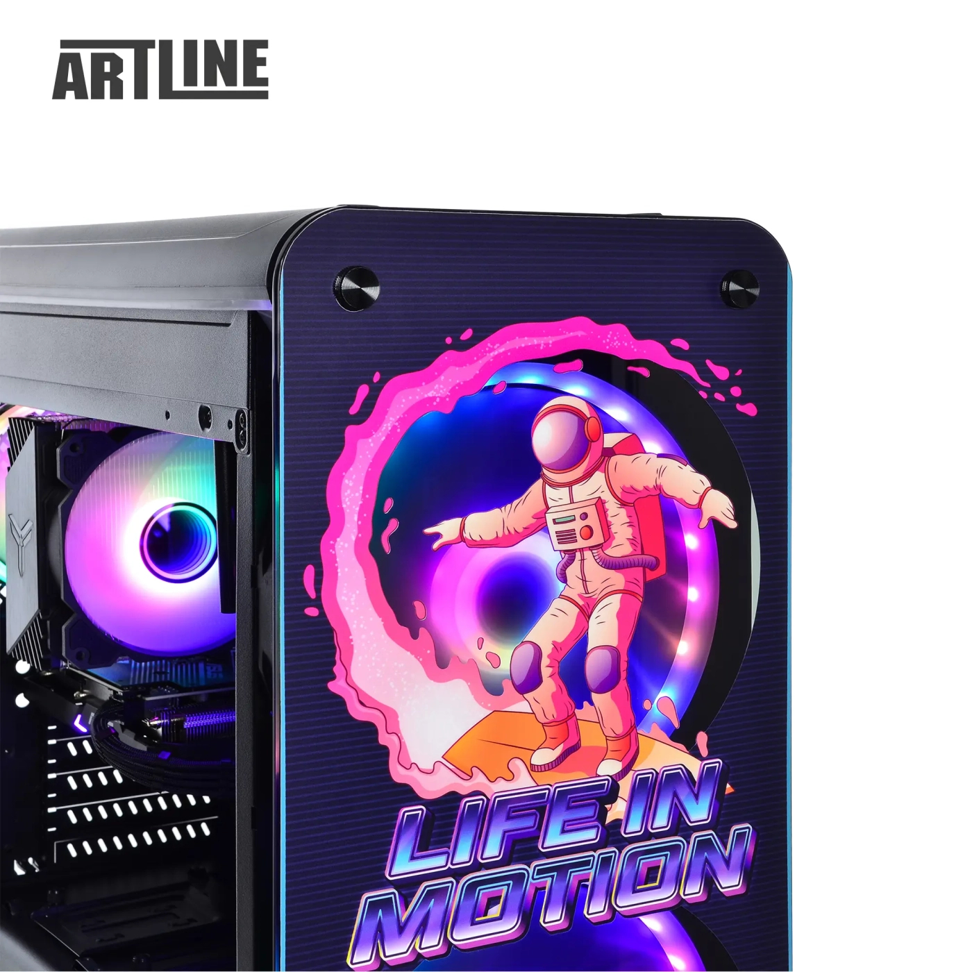 Komputer gamingowy ARTLINE Overlord NEON Ryzen 7 5800X RTX 4070 12GB NR3242 cena - zdjęcie 14
