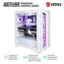Komputer gamingowy ARTLINE Overlord FROSTBITE Ryzen 7 7700X RTX 4070 Ti 12GB MG3210 cena - zdjęcie 9