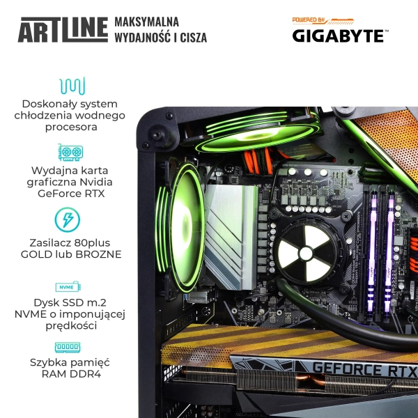 Komputer gamingowy ARTLINE Overlord ANOMALY Ryzen 9 7900X RTX 4070 12GB AN32102 cena - zdjęcie 3