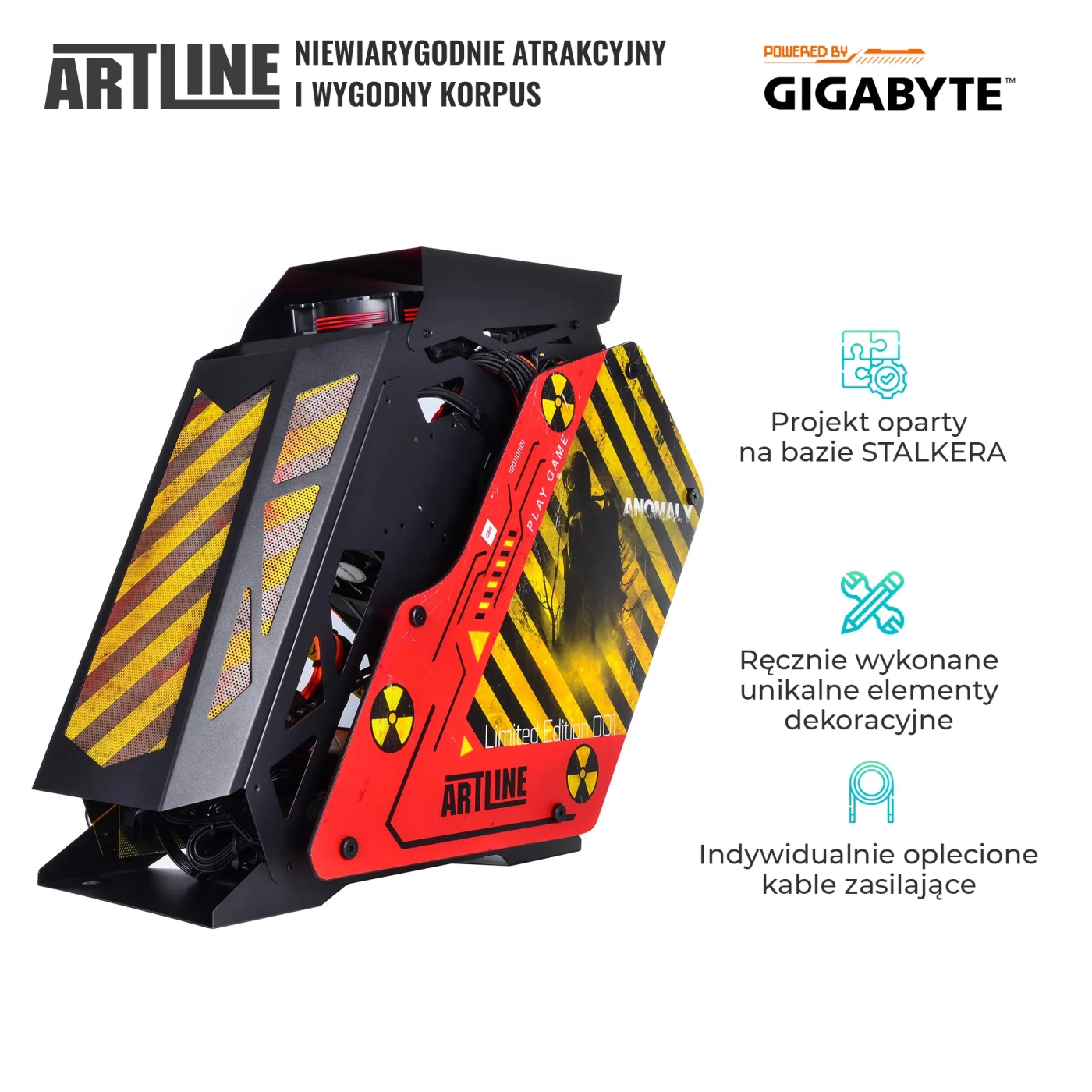 Komputer gamingowy ARTLINE Overlord ANOMALY Ryzen 9 7950X3D RTX 4070 12GB AN32102 cena - zdjęcie 2