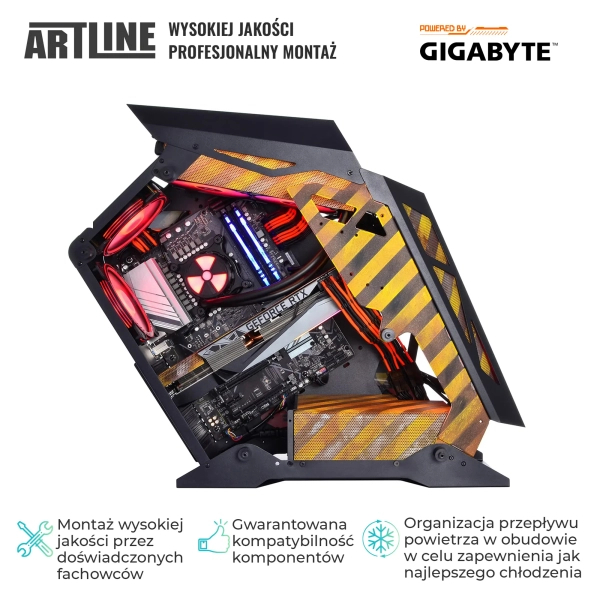 Komputer gamingowy ARTLINE Overlord ANOMALY Ryzen 9 7950X3D RTX 4070 12GB AN32102 cena - zdjęcie 6