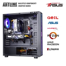 Komputer gamingowy ARTLINE Gaming X48 Ryzen 5 5600X RX 6600 8GB BA1610 cena - zdjęcie 8