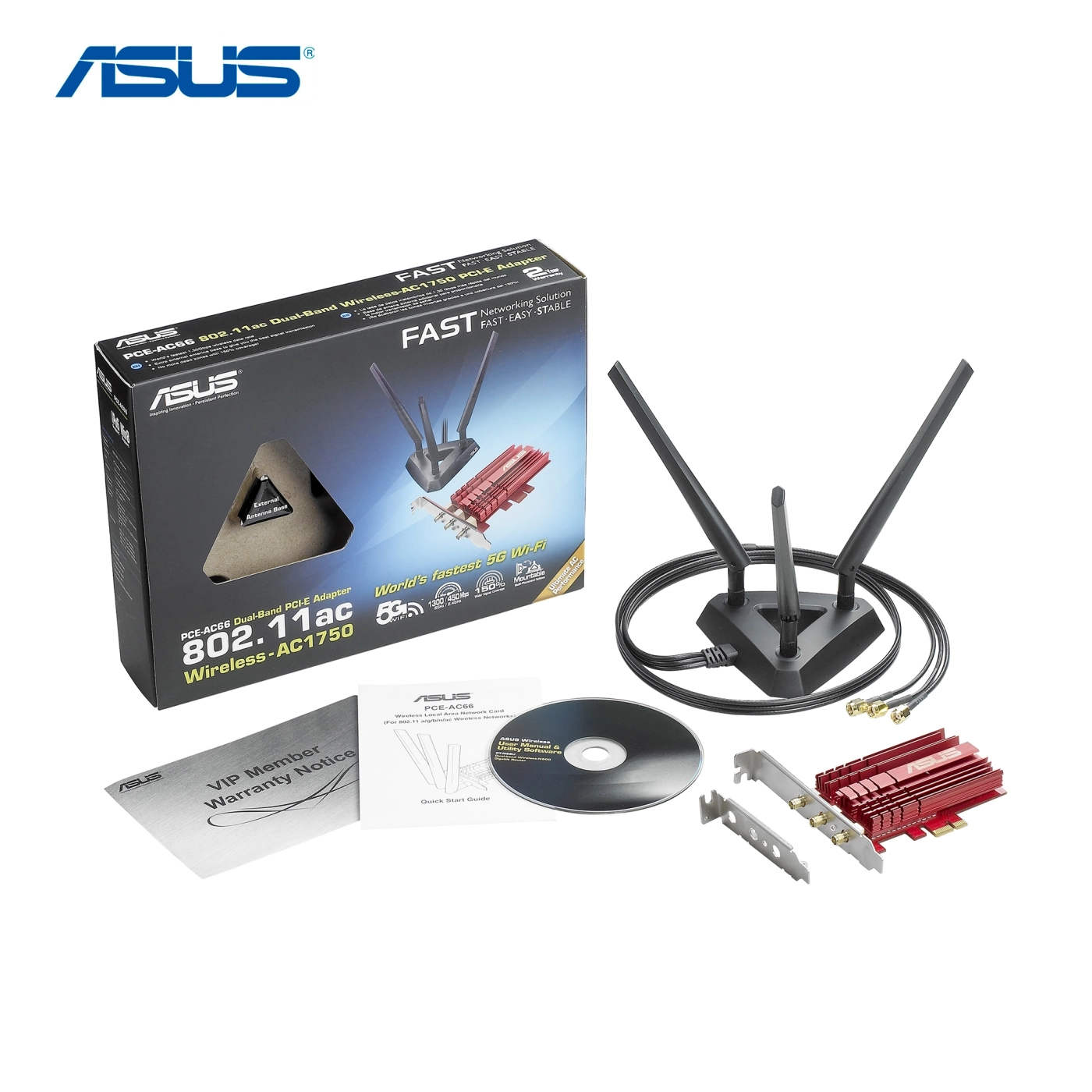 Wi-Fi adapter ASUS PCE-AC68 cena - zdjęcie 2