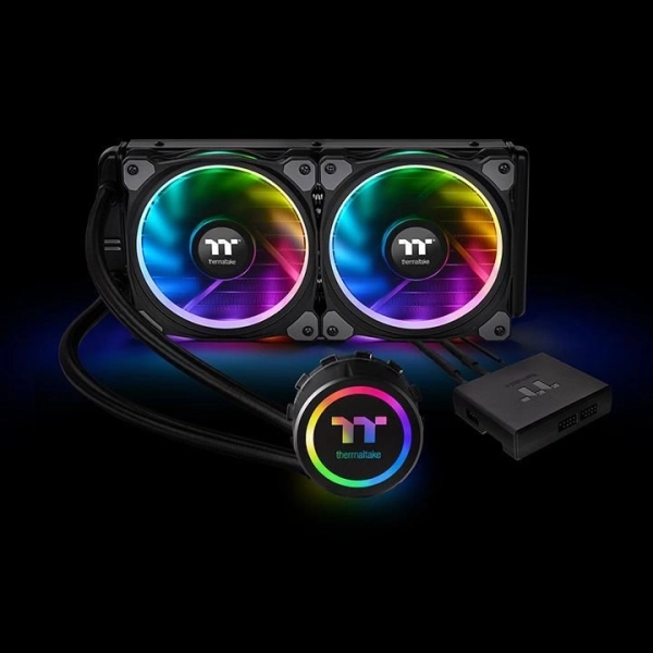 System chłodzenia cieczą Thermaltake Floe Riing RGB 240 TT Premium Edition (CL-W157-PL12SW-A) cena - zdjęcie 5