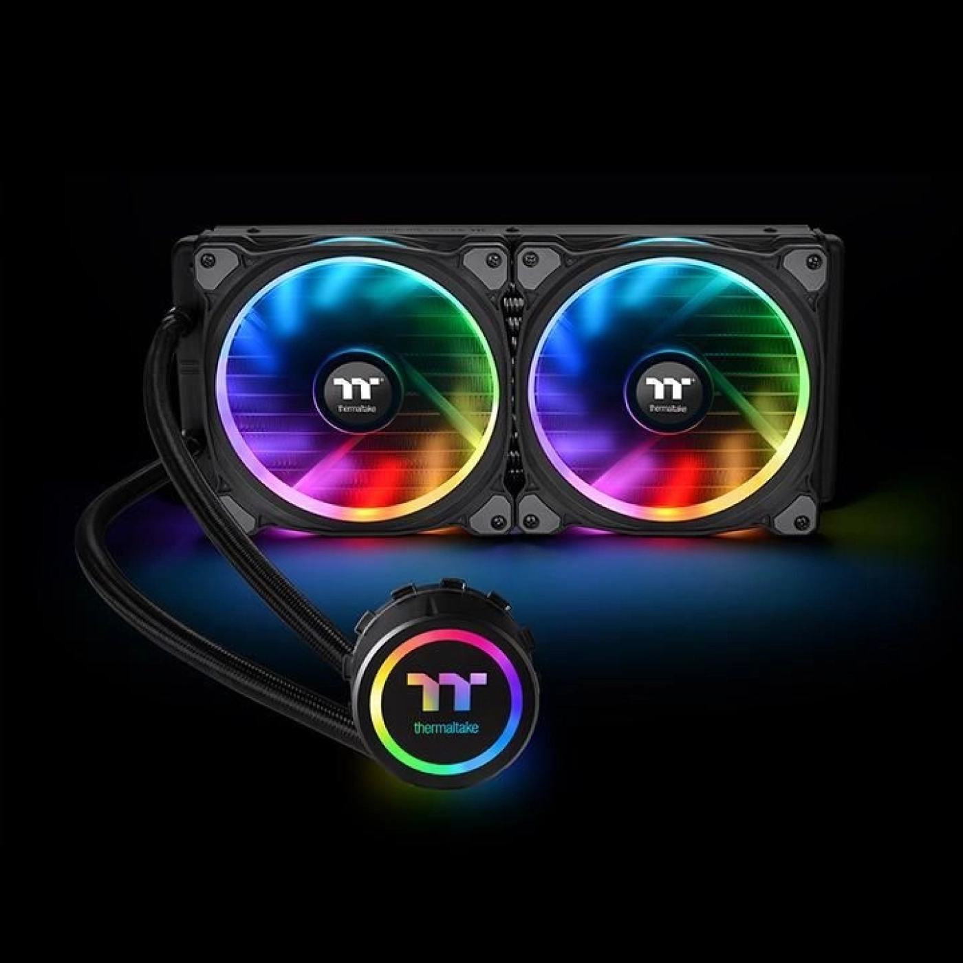 System chłodzenia cieczą Thermaltake Floe Riing RGB 280 TT Premium Edition (CL-W167-PL14SW-A) cena - zdjęcie 5