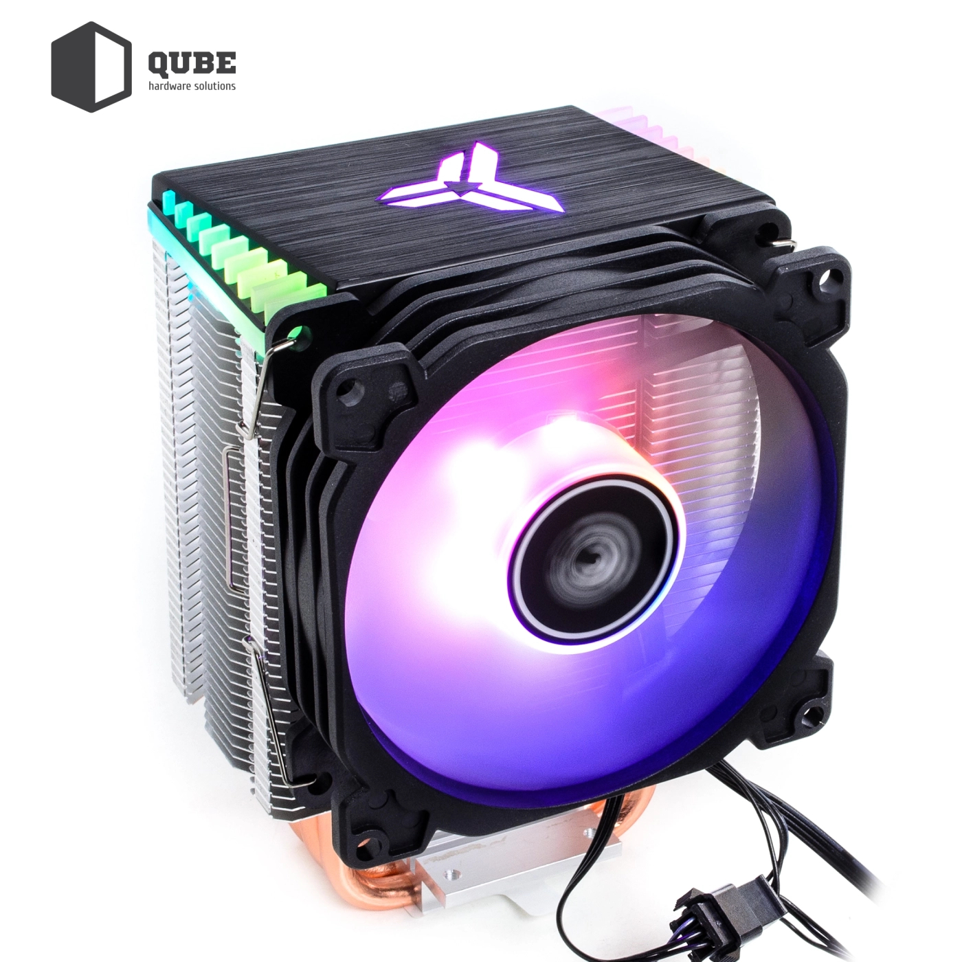 Chłodzenie procesora Qube QB-OL1000GT (120mm/4pin/700-1800RPM/37.2Dba/4 termiczne) cena - zdjęcie 2