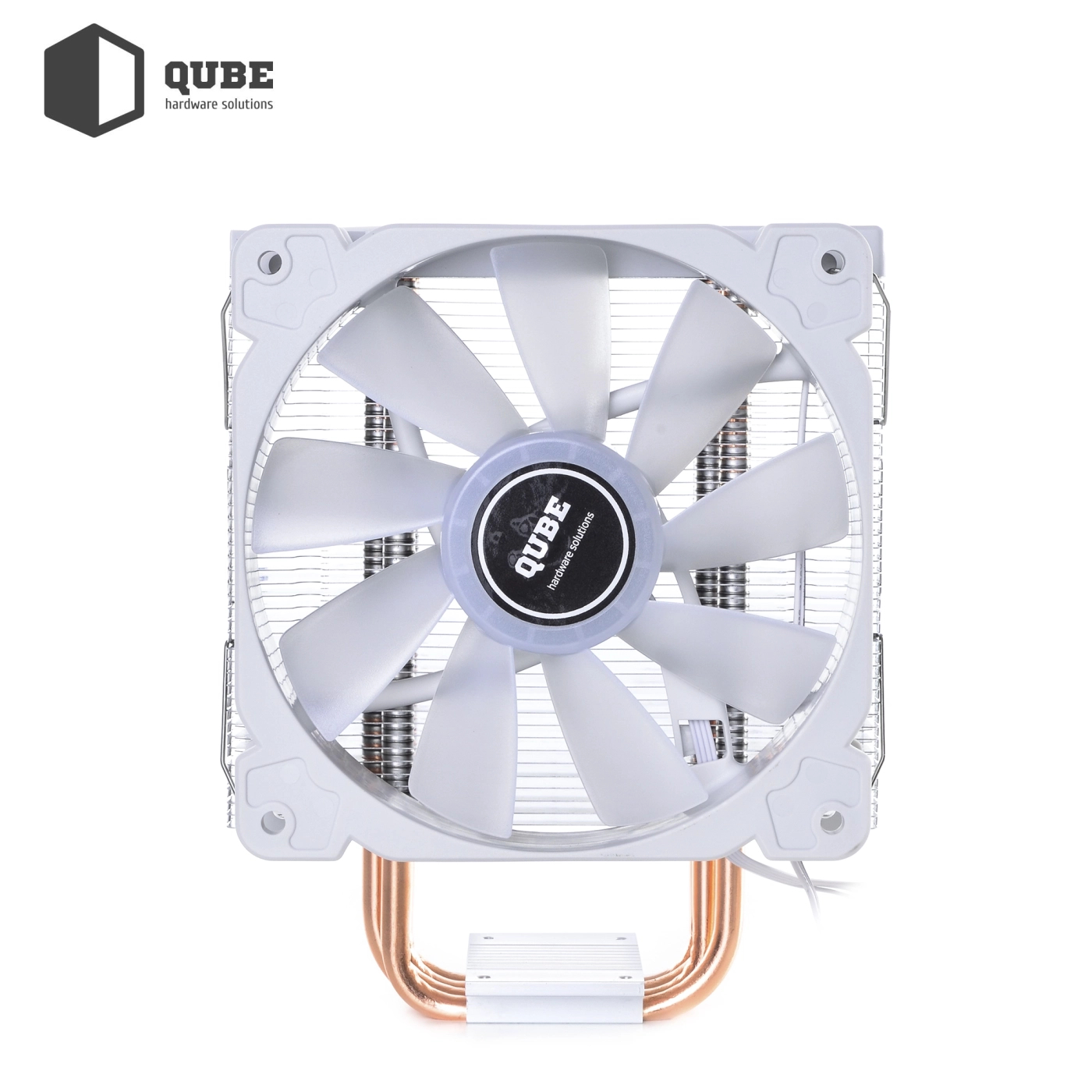 Chłodzenie procesora Qube QB-OL1000 White (120mm/4pin/700-1800RPM/37.2Dba/max.TDP 130W/4 rurki termiczne) cena - zdjęcie 2