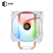 Chłodzenie procesora Qube QB-OL1000 White (120mm/4pin/700-1800RPM/37.2Dba/max.TDP 130W/4 rurki termiczne) cena - zdjęcie 3