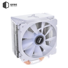 Chłodzenie procesora Qube QB-OL1000 White (120mm/4pin/700-1800RPM/37.2Dba/max.TDP 130W/4 rurki termiczne) cena - zdjęcie 4