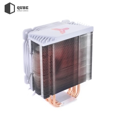 Chłodzenie procesora Qube QB-OL1000 White (120mm/4pin/700-1800RPM/37.2Dba/max.TDP 130W/4 rurki termiczne) cena - zdjęcie 6