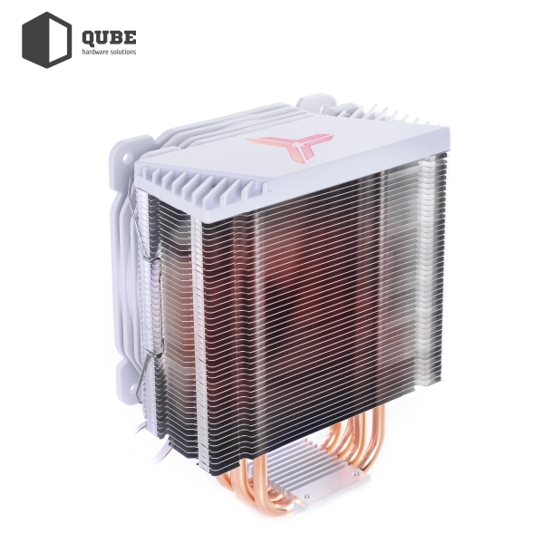 Chłodzenie procesora Qube QB-OL1000 White (120mm/4pin/700-1800RPM/37.2Dba/max.TDP 130W/4 rurki termiczne) cena - zdjęcie 6