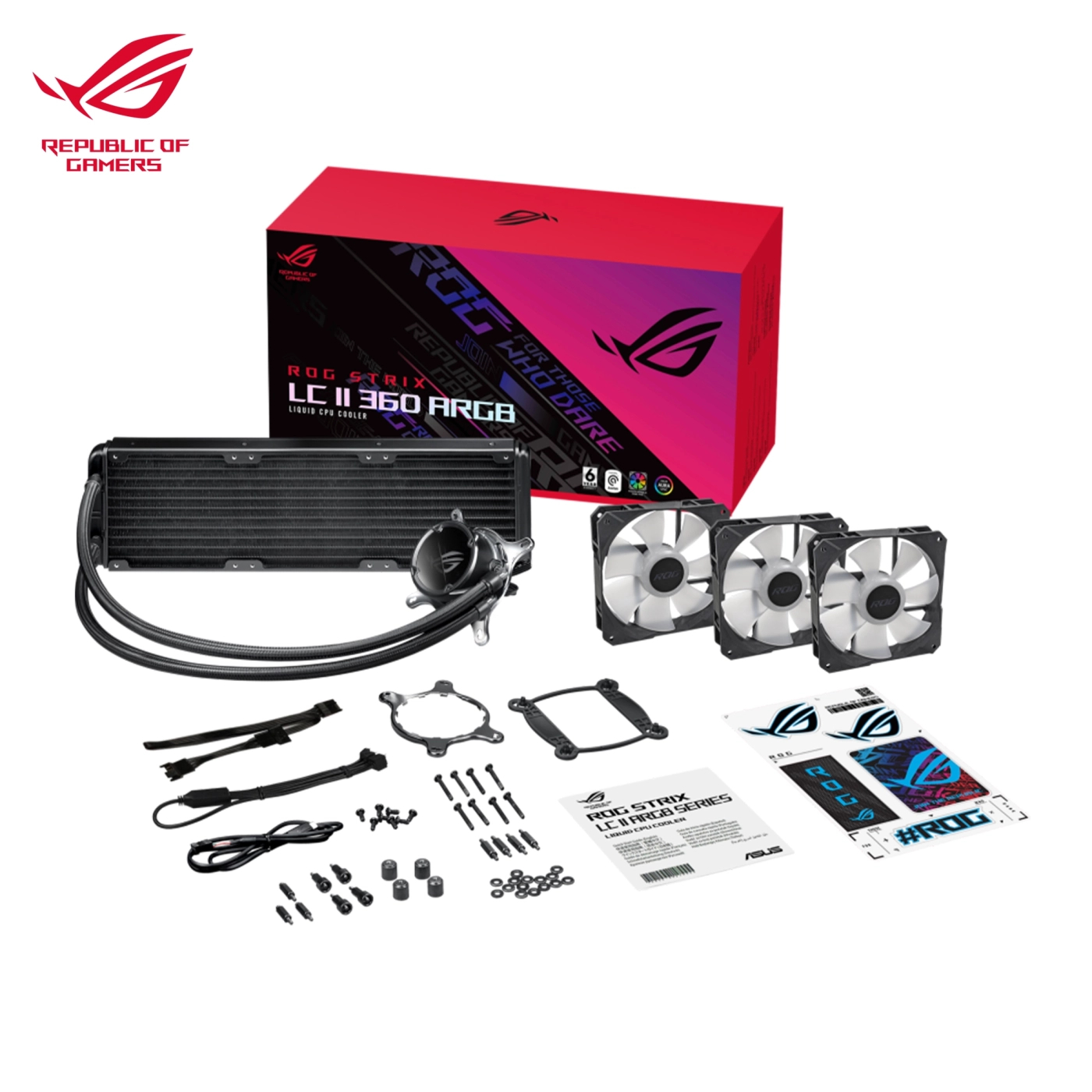 System chłodzenia cieczą ASUS ROG-STRIX-LC-II-360 ARGB Intel LGA 1700, 1200, 115x, 2011, 2011-3, 2066 cena - zdjęcie 0