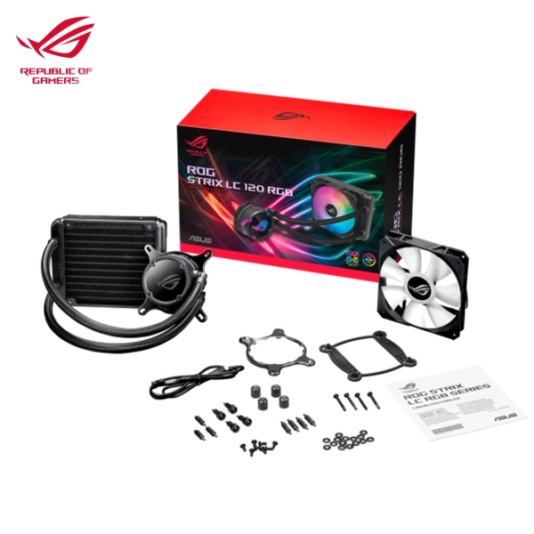 System chłodzenia cieczą ASUS ROG-STRIX-LC-120 RGB Intel: LGA 115x,1366, 2011, 2011-3, 2066 cena - zdjęcie 2