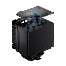 Chłodzenie procesora JONSBO HX6240 Black (120mm/4pin/LGA1200/115X/1700/2011/AM4/AM5/4PIN PWM) cena - zdjęcie 2