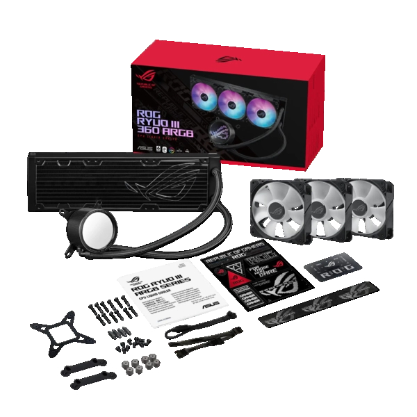System chłodzenia cieczą ASUS ROG-RYUO-III 360-ARGB Intel: LGA 115x,1366, 2011, 2011-3, 2066 cena - zdjęcie 7