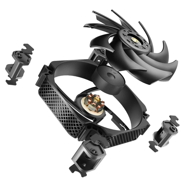 Wentylator Jonsbo HF120 Black (120mm, 600-2000RPM, 29.2dB, 4pin) cena - zdjęcie 8