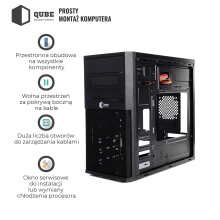 Obudowa QUBE QB07M (QB07M_MN4U3) cena - zdjęcie 9