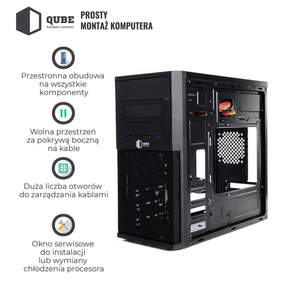 Obudowa QUBE QB07M (QB07M_MN4U3) cena - zdjęcie 9