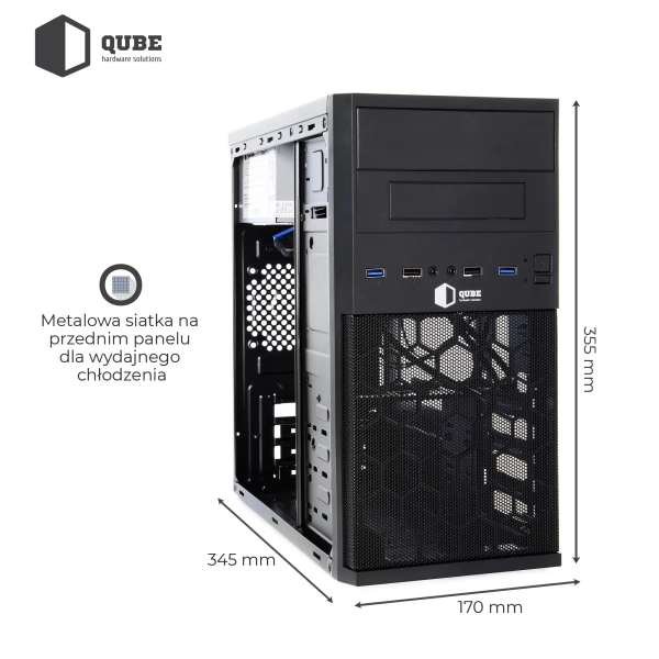 Obudowa QUBE QB07M (QB07M_MN4U3) cena - zdjęcie 11
