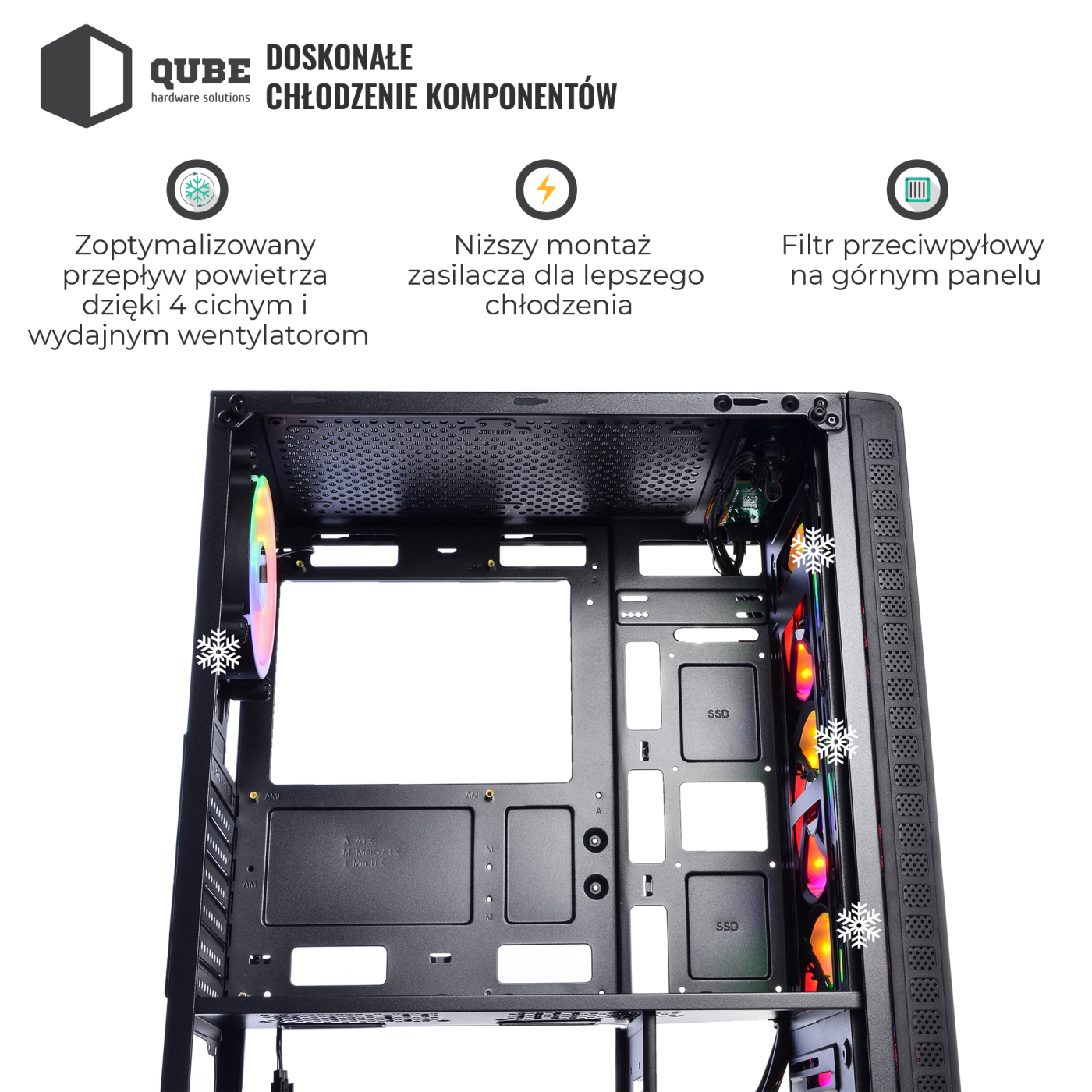 Obudowa QUBE STORM (STORM_F5NU3) cena - zdjęcie 6