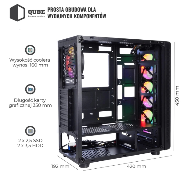 Obudowa QUBE STORM (STORM_F5NU3) cena - zdjęcie 9