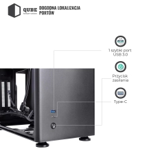 Obudowa QUBE A4 Black (QBA4I_WBNU3) cena - zdjęcie 10