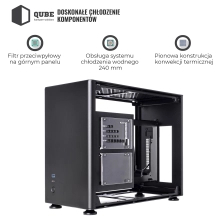 Obudowa QUBE A4 Black (QBA4I_WBNU3) cena - zdjęcie 11