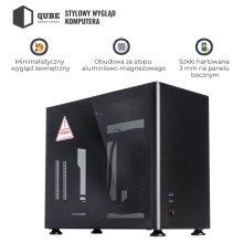 Obudowa QUBE A4 Black (QBA4I_WBNU3) cena - zdjęcie 12