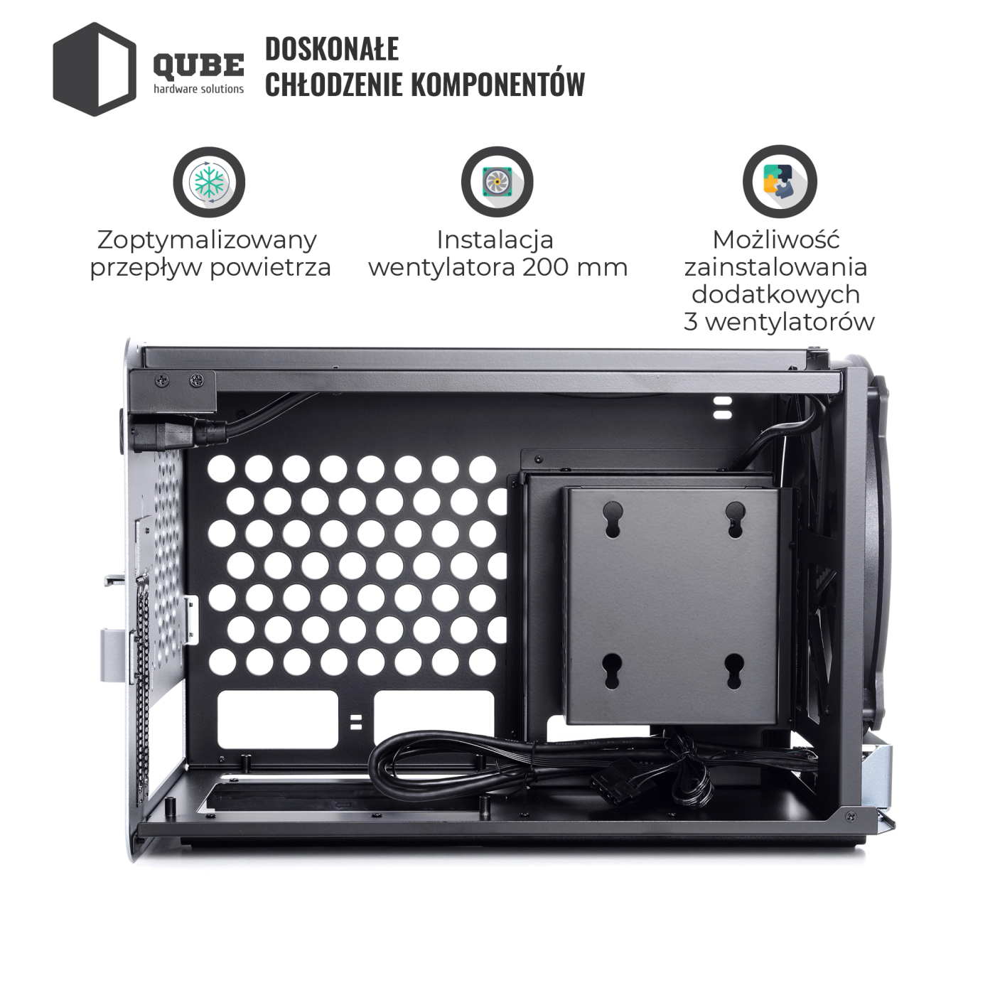 Obudowa QUBE V8 Gray (QBV8D_FBNU3) cena - zdjęcie 12
