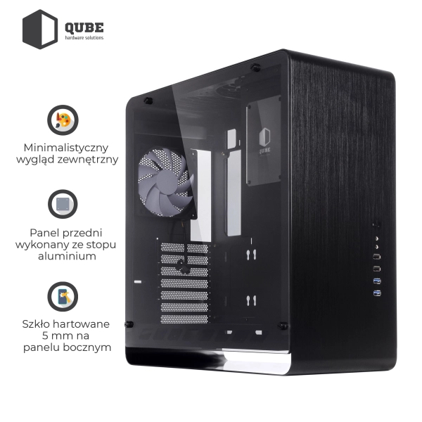 Obudowa QUBE HAWK Black (QBX4A_WBNU3) cena - zdjęcie 11