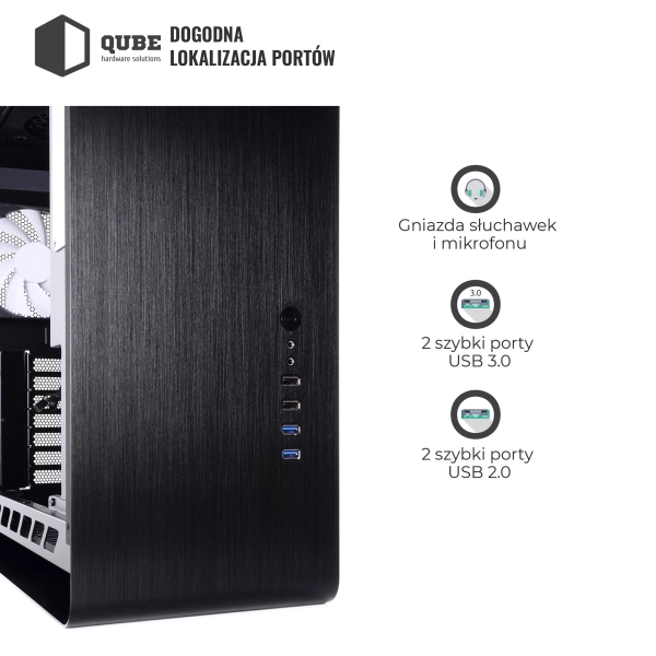 Obudowa QUBE HAWK Black (QBX4A_WBNU3) cena - zdjęcie 12